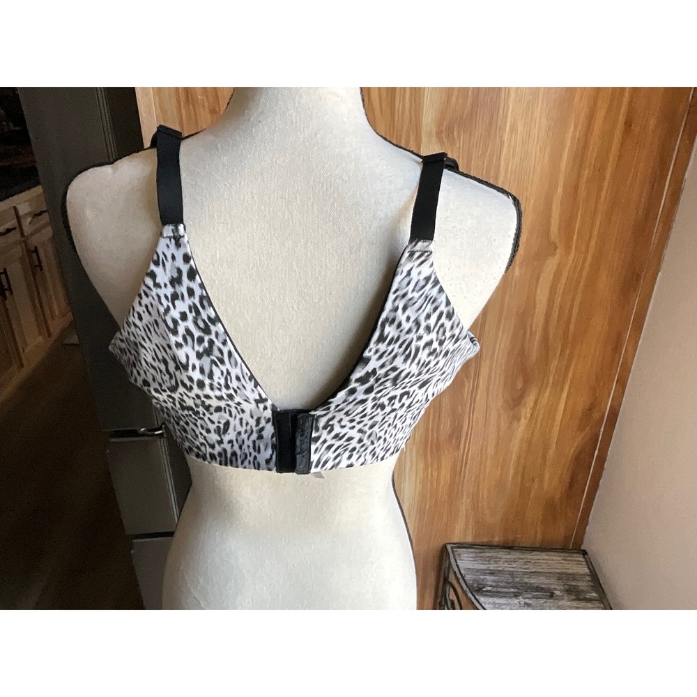 Cacique Balconette Bra Set 40D Boost Neon Floral & Lightly Lined Leopard Print - Picture 7 of 9
